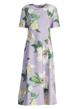 Caroline floral-print midi dress