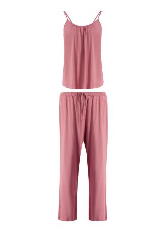 Gisele pink stretch-modal pyjama set