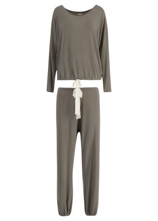 Gisele green stretch-modal pyjama set