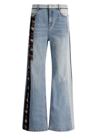 Cesar bead-embroidered jeans 