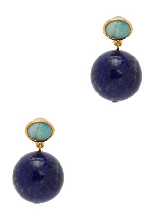 Umbria gemstone-embellished drop earrings