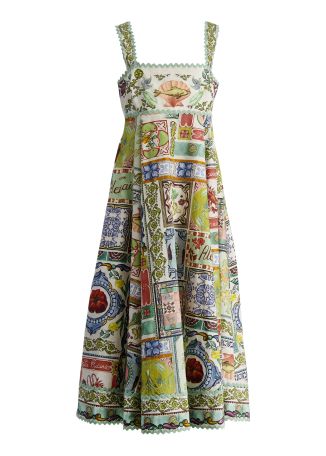 Tommasina printed cotton maxi dress