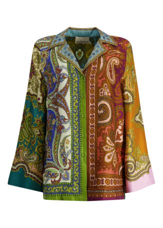 Clemenza printed silk shirt