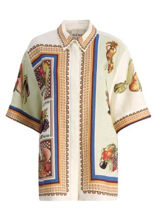 Mercado printed linen shirt