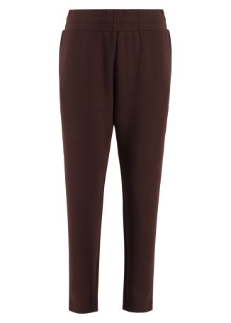The slim cuff brown stretch-jersey sweatpants