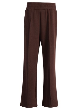 The wide leg brown stretch-jersey sweatpants