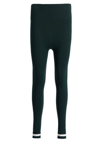 Form seamless green logo stretch-jersey leggings