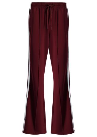 Vitesse marnie burgundy striped modal-blend track pants