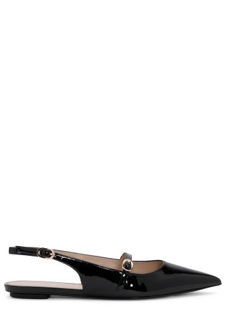 Emilia mary jane black leather sandals