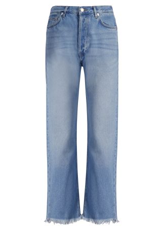 Sasusan blue straight-leg jeans