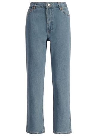 Samarianne blue tapered-leg jeans