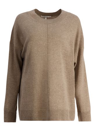 Beige wool-blend jumper