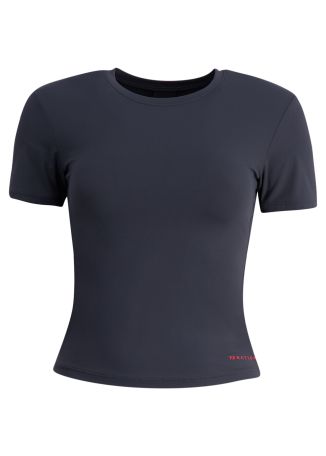 Foundation navy logo stretch-jersey t-shirt