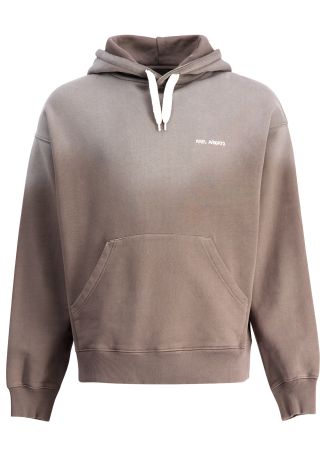 Ethos brown hooded cotton sweatshirt