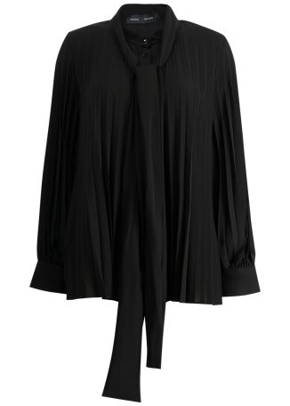 Zad black wool-blend top