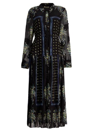 Emilie printed silk-blend midi dress
