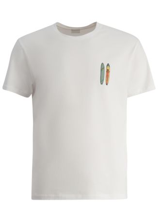 Printed stretch-cotton t-shirt