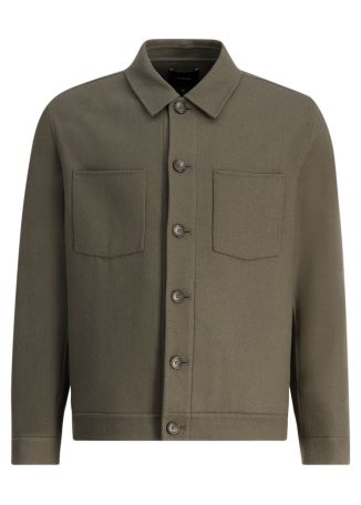 Green wool-blend jacket