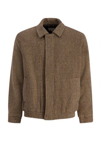 Perry brown knitted wool jacket