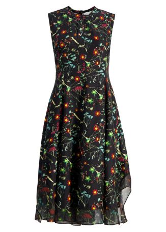 Bliss floral-print silk midi dress