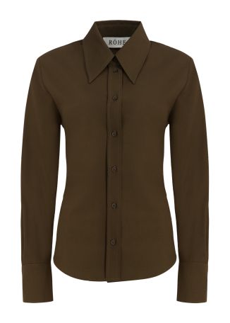 Brown wool shirt