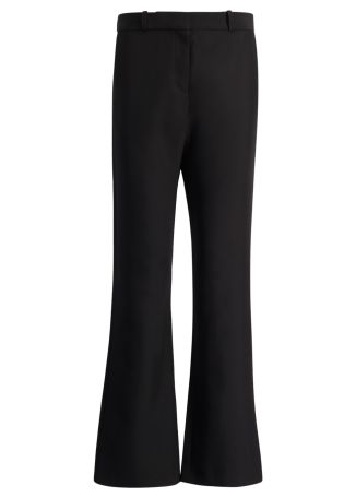 Black wide-leg trousers