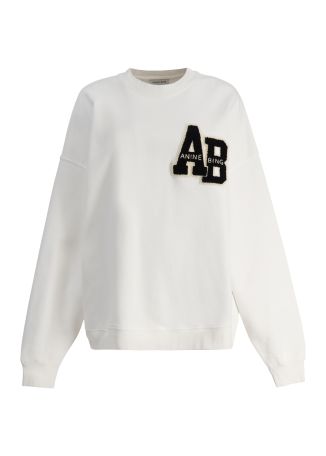 Miles off-white logo cotton sweatshirt