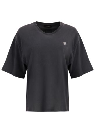 Rudy black printed cotton T-shirt