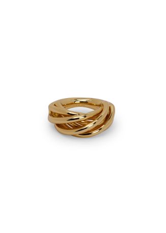 Sloane sculpted 12kt gold-plated ring
