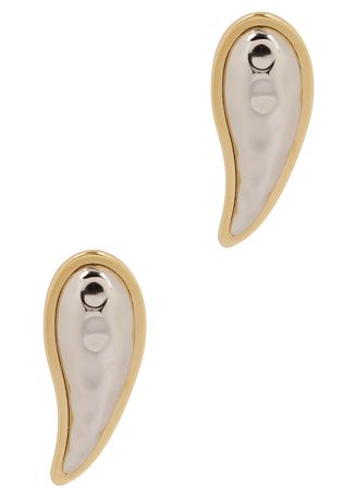 Amour two-tone drop earrings