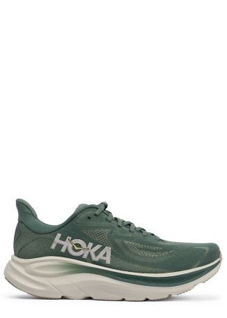 Clifton 10 green jacquard-knit sneakers