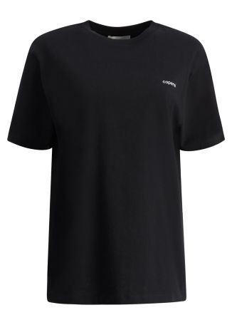 Black logo cotton t-shirt