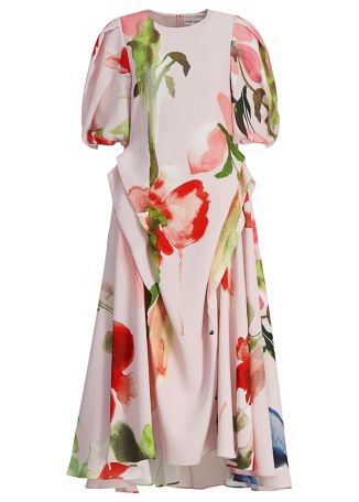 Floral-print midi dress