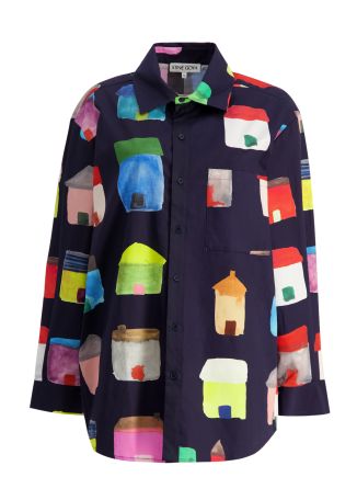 Printed cotton shirt