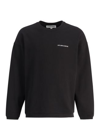 Black logo-print cotton sweatshirt