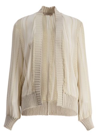 Euryale textured silk-blend cardigan