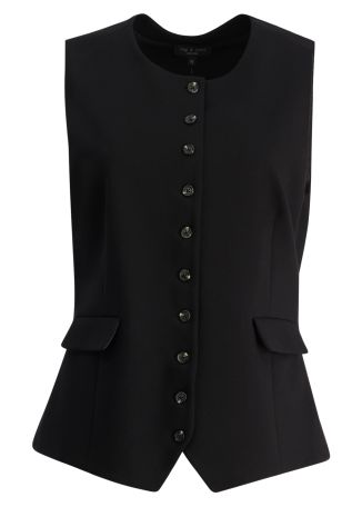 Irina black vest