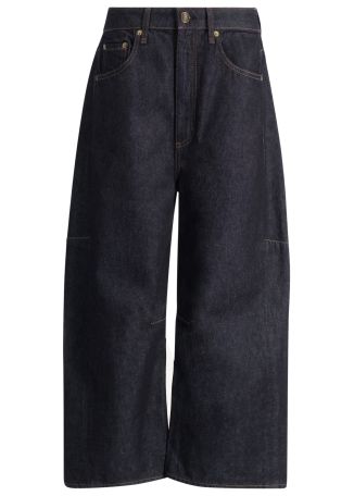 Charlie black barrel-leg jeans