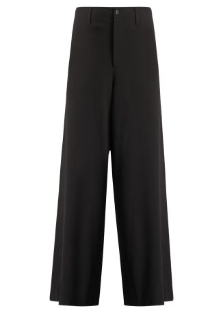 Black wide-leg trousers