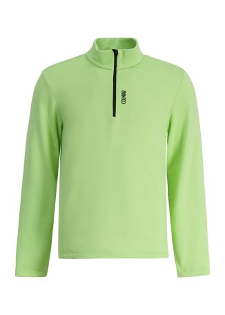Green logo stretch-fleece sweatshirt