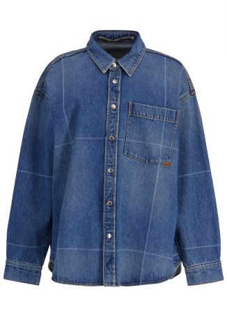 Blue denim shirt