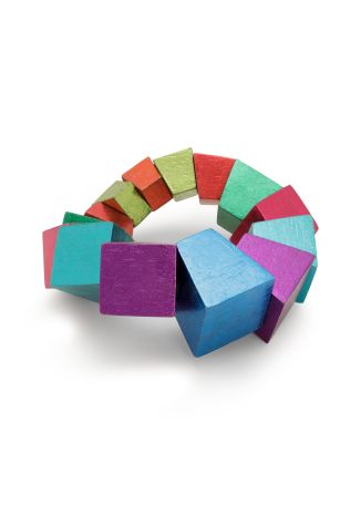 Rivius sculpted wood bracelet