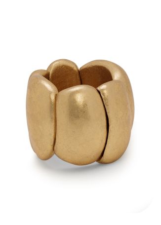 Sera gold sculpted wood bracelet