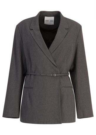 Salot grey pinstriped blazer