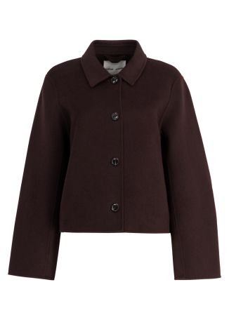 Saholly brown wool-blend jacket