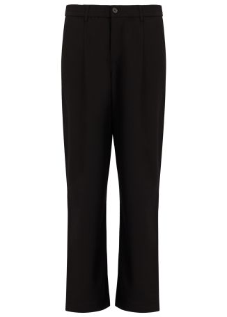 Agency wide-leg wool-blend trousers