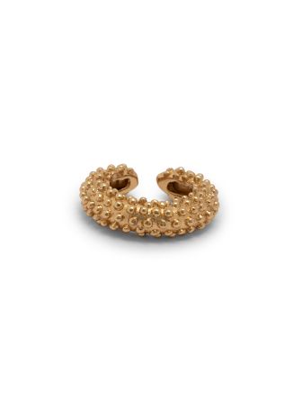 Electra textured 18kt gold-plated ring