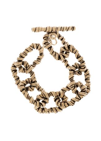 Signature silver textured bracelet