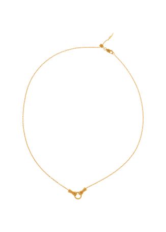X harris reed in good hands crystal-embellished 18kt gold-plated necklace