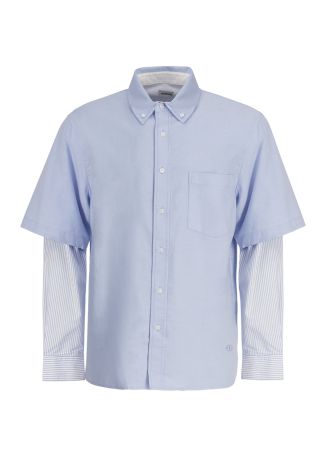 Quade layered cotton shirt
